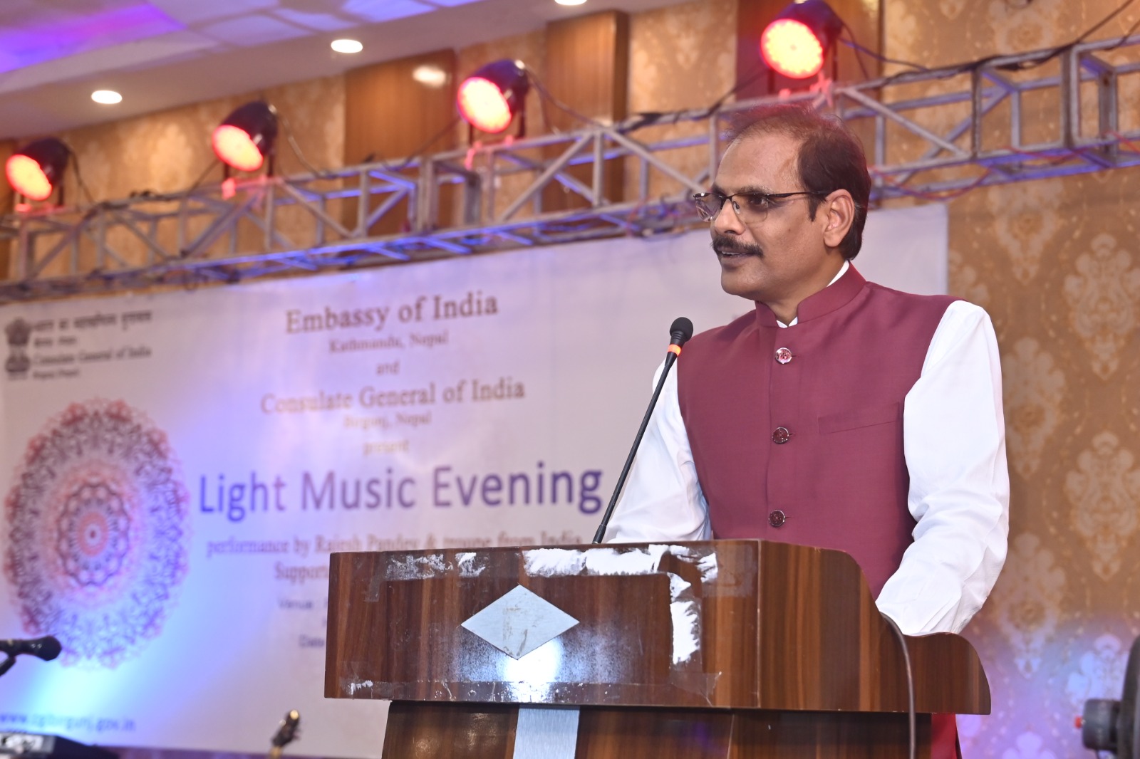 Light Music Evening: Performance by an ICCR sponsored troupe led by Shri Rajesh Pandey, at Hetauda
