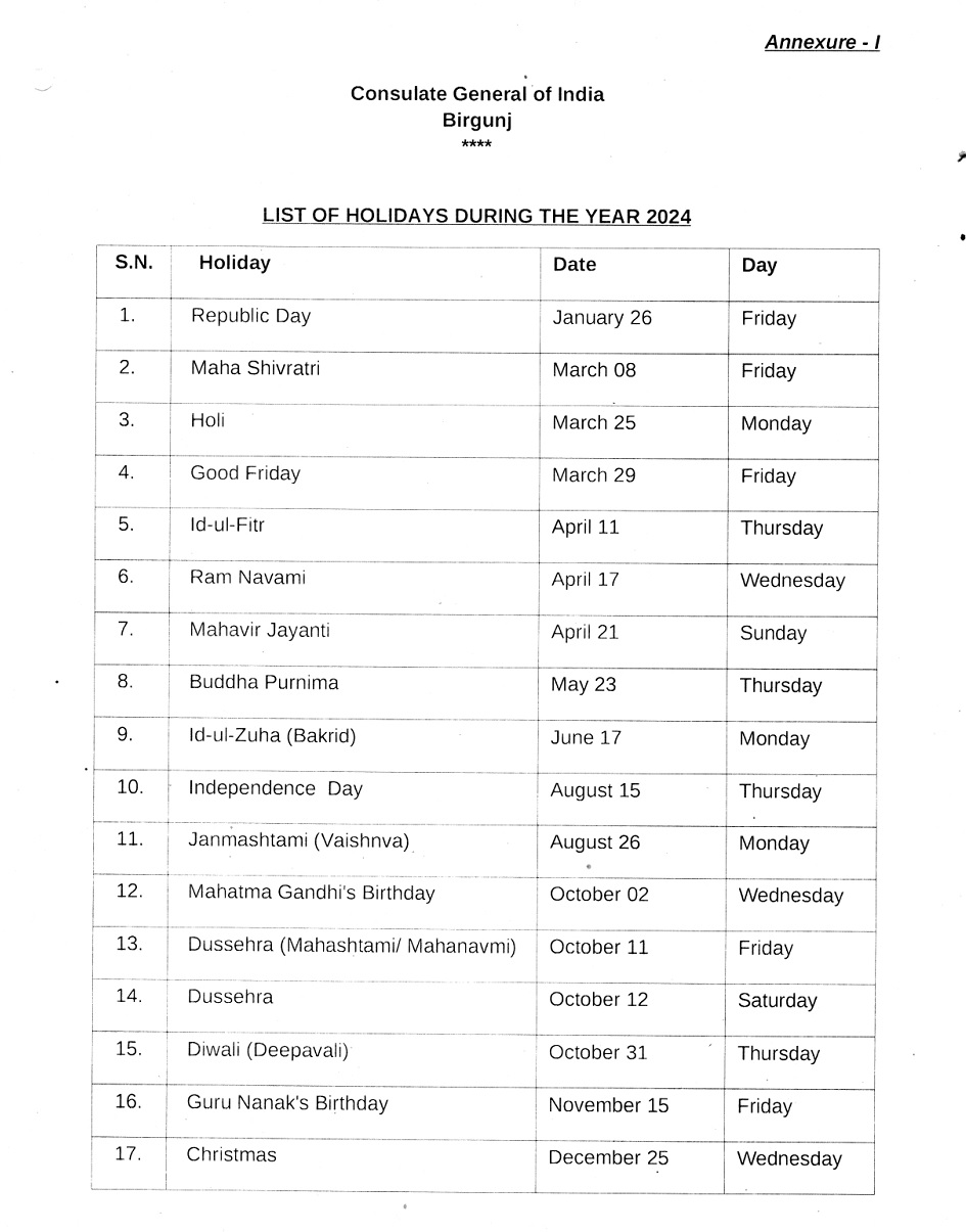 List Of Public Holidays 2024 In India Buffy Coralie